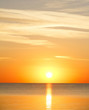 Dramatic Sunrise Sky With Clouds