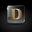 Logo golden letter D # Vector