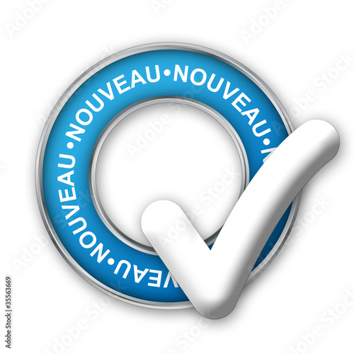 Illustration: Tampon Publicitaire "NOUVEAU" (découvrir nouveautés publicité) Tampon Publicitaire "NOUVEAU" (découvrir nouveautés publicité)
