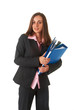 Beautiful brunette businesswoman