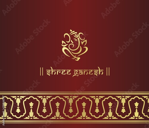 traditional hindu wedding card design RajasthanIndia