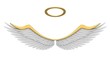 Angel isolated on a white backgroun