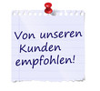 von kunden empfohlen