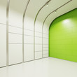 The interior of an empty room, 3D rendering