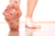 Foot stepping ant chicle diabetes leg