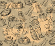 seamless pattern-hand drawn