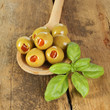 Olives and basil