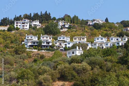 Photo: Traditionaly Greek houses at Pelion, Greece Traditionaly Greek houses at Pelion, Greece