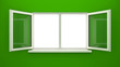 Opened window Opened window