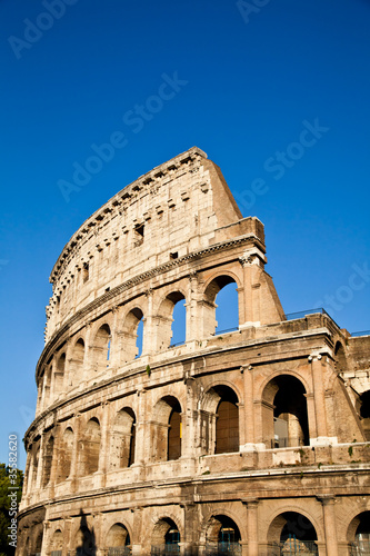 Photo: Colosseum with blue sky Colosseum with blue sky