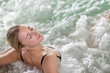 Portrait of beautiful woman in spa