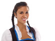charmante junge frau im dirndl