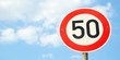 Verkehrsschild ''50''