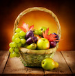 Organic ripe fruits Organic ripe fruits