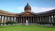 Fountain on Kazan square in Saint-Petersburg