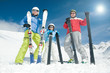 Skiing - family ski team Skiing - family ski team