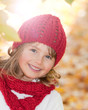 Autumn - cute girl in autumn leaves portrait Autumn - cute girl in autumn leaves portrait
