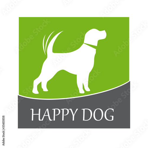 Vektor: Logo happy dog # Vector Logo happy dog # Vector