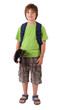 Portrait of happy kids over isolated background