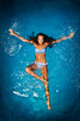 Photo: Bathing in blue. Bathing in blue.