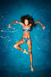Photo: Bathing in blue. Bathing in blue.