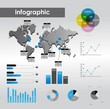 infographic vector graphs and elements. vector illustration.