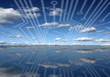 Technology horizon concept Technology horizon concept