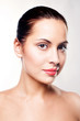 Photo: Beautiful healthy woman face Beautiful healthy woman face