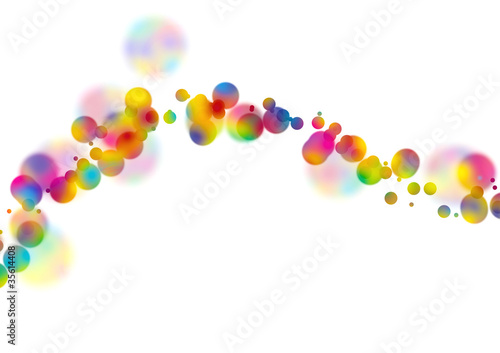 Illustration: Bunte Partikel 1 Bunte Partikel 1