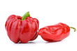 Two sweet red bel peppers Two sweet red bel peppers