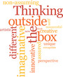 Thinking outside the box word cloud