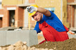 builder with measure tape