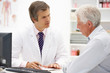 Doctor with senior patient