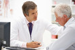 Doctor with senior patient