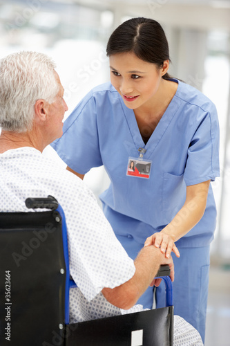 Photo: Senior patient with young doctor Senior patient with young doctor