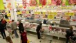 People make purchases at the store
