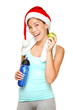 Christmas fitness woman