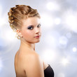 Portrait of a girl with beautiful hairstyle Portrait of a girl with beautiful hairstyle