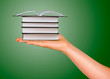 Books in hand