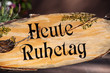 Heute Ruhetag
