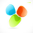Abstract colorful glass shape background Abstract colorful glass shape background