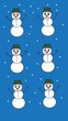 Illustration: background with snowman background with snowman