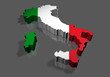 Illustration of italy map