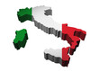 Illustration of italy map