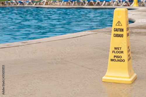Photo: Wet floor sign Wet floor sign