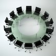 Bürodesign - Konferenztisch schwarz 2