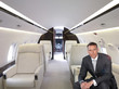 businessman im privatjet