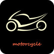 Motorcycle - vector icon