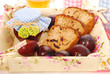 homemade  plum and honey bread