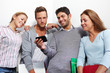Blick auf Smartphone